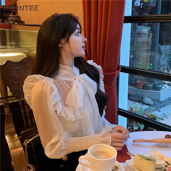 women's blouses shirts blouses women patchwork elegant long sleeve fashion ruffles slim spring chiffon vintage all-match casual retro k, White
women's blouses shirts blouses women patchwork elegant long sleeve fashion ruffles slim spring chiffon vintage all-match casual retro k, White