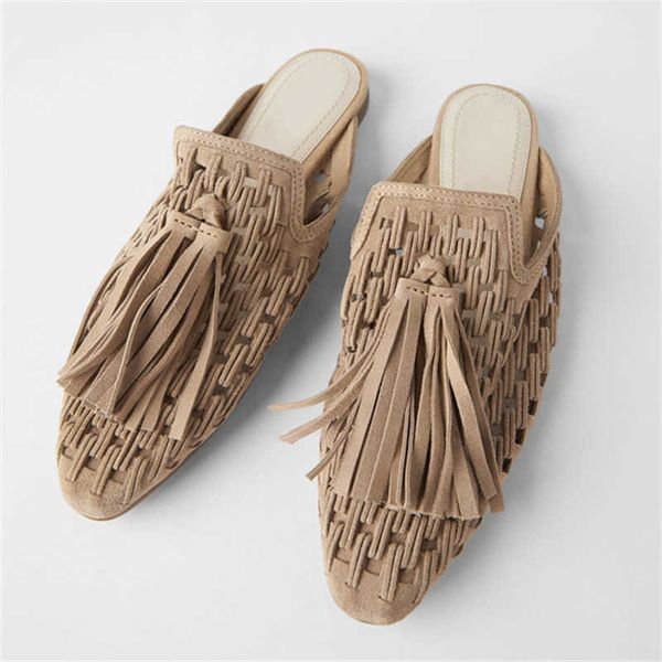 sandals retro fringed women slippers knitted hollow out flats summer beach slides tassels lazy mules female gladiator flat sandals t230208, Black
sandals retro fringed women slippers knitted hollow out flats summer beach slides tassels lazy mules female gladiator flat sandals t230208, Black