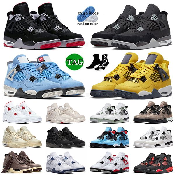 4s men women basketball shoes jumpman 4 og trainers bred canvas lightning university blue red metallic seafoam taupe haze sail black cat mil
4s men women basketball shoes jumpman 4 og trainers bred canvas lightning university blue red metallic seafoam taupe haze sail black cat mil