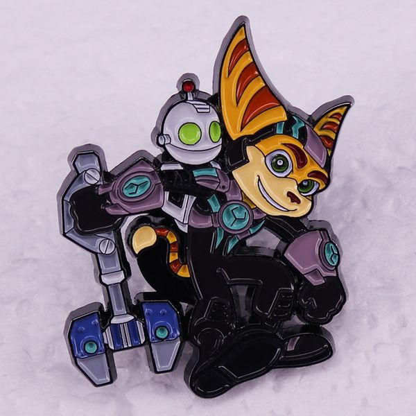 ratchet and clank action adventure shooting series game brooch cute anime movies games hard enamel pins collect metal cartoon brooch, Blue
ratchet and clank action adventure shooting series game brooch cute anime movies games hard enamel pins collect metal cartoon brooch, Blue