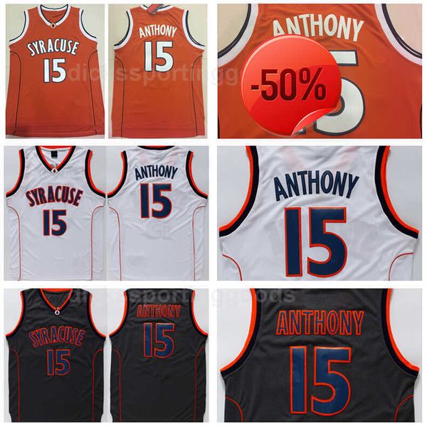 ncaa college syracuse orange university 15 camerlo anthony jersey men basketball orange white black team color breathable quality, Black;red
ncaa college syracuse orange university 15 camerlo anthony jersey men basketball orange white black team color breathable quality, Black;red