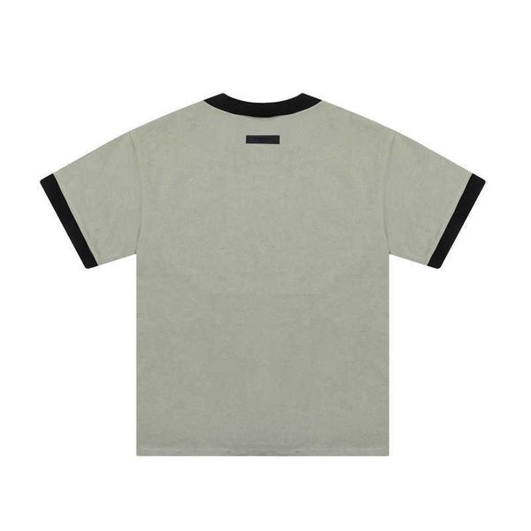 2023 color-blocking short-sleeved summer new men and women's youth large loose high street t, White;black
2023 color-blocking short-sleeved summer new men and women's youth large loose high street t, White;black