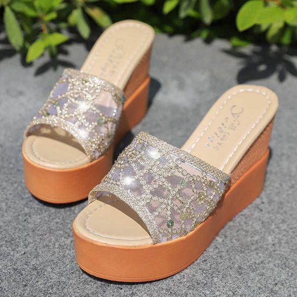 sandals summer women sandals platform open toe sequin high wedge slippers women summer gold silver slides platform heels women beach t230208, Black
sandals summer women sandals platform open toe sequin high wedge slippers women summer gold silver slides platform heels women beach t230208, Black