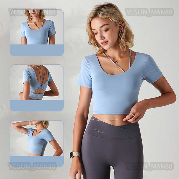 designers lululemens womens yoga wear short sleeve t shirt with chest pad tight-fitting sports lady breathable sports fitness shirt
designers lululemens womens yoga wear short sleeve t shirt with chest pad tight-fitting sports lady breathable sports fitness shirt