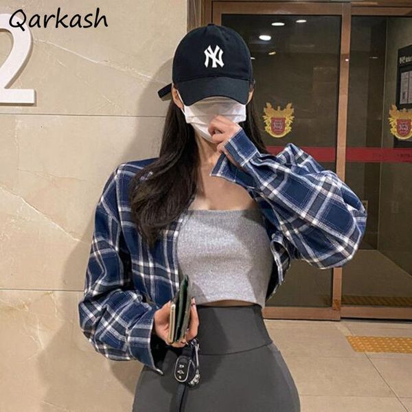 women s blouses shirts crop women plaid slim long sleeve spring clothes females vintage fashion harajuku chic korean style retro 230208, White
women s blouses shirts crop women plaid slim long sleeve spring clothes females vintage fashion harajuku chic korean style retro 230208, White