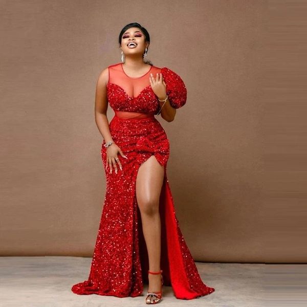party dresses sparkly sequines evening 2023 mermaid split arabic aso ebi women formal prom gowns plus size met gala night robe 230208, White;black
party dresses sparkly sequines evening 2023 mermaid split arabic aso ebi women formal prom gowns plus size met gala night robe 230208, White;black