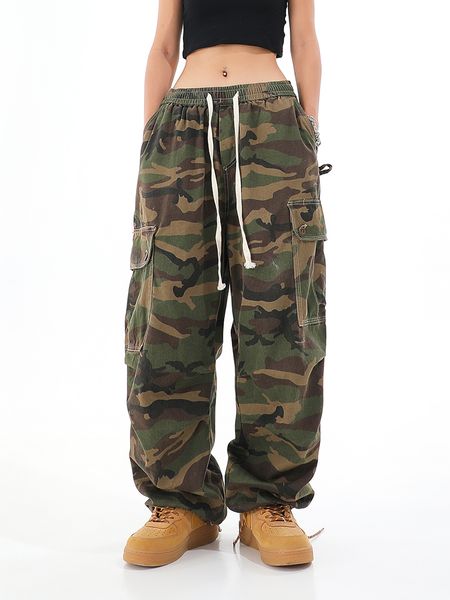 women's pants capris camouflage women cargo pants grunge elastic waist hip hop sweatpants joggers trousers vintage pockets wide leg pan, Black;white
women's pants capris camouflage women cargo pants grunge elastic waist hip hop sweatpants joggers trousers vintage pockets wide leg pan, Black;white
