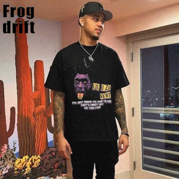 men's t-shirts frog drift new fashion streetwear rock band uzi oversize rap hip hop vintage loose tshirt tee men t230209, White;black
men's t-shirts frog drift new fashion streetwear rock band uzi oversize rap hip hop vintage loose tshirt tee men t230209, White;black