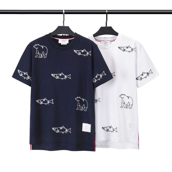 t-shirts tom tee brown short sleeve round neck 23ss stripe leisure casual fashion designer classic polo shirt tb browin new embroidery zoo, White;black
t-shirts tom tee brown short sleeve round neck 23ss stripe leisure casual fashion designer classic polo shirt tb browin new embroidery zoo, White;black