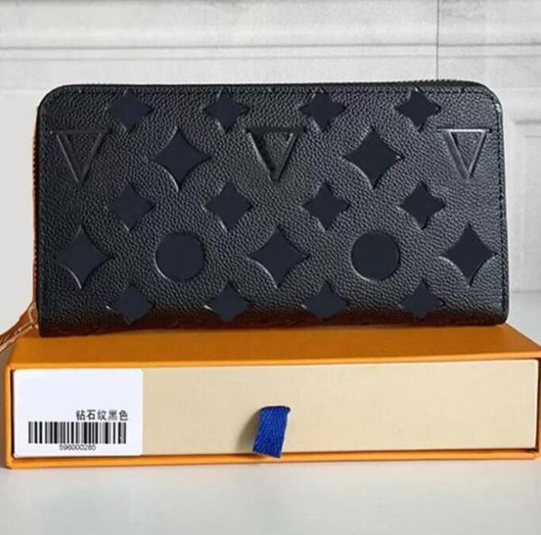 fashion womens wallet clutch black diamond pattern genuine leather single zipper zippy wallets lady ladies long classic purse with orange bo, Red;black
fashion womens wallet clutch black diamond pattern genuine leather single zipper zippy wallets lady ladies long classic purse with orange bo, Red;black