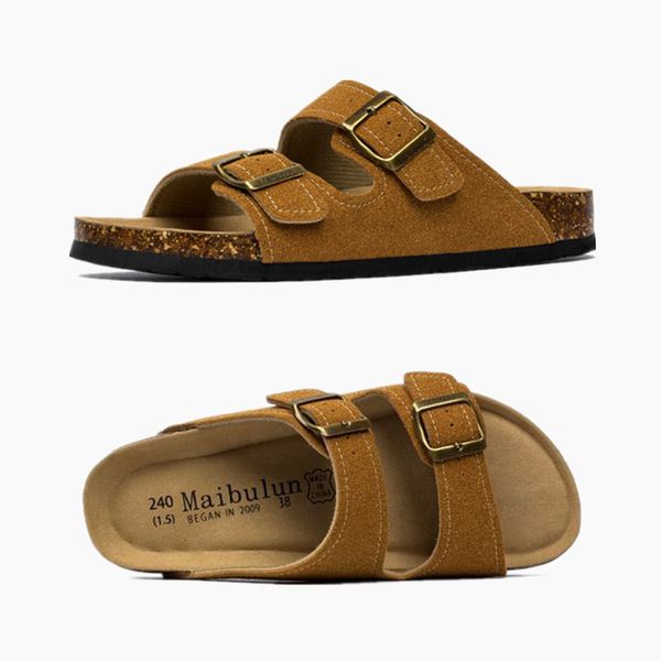 slippers cosmagic summer women cork slipper casual beach double buckle non-slip outside nubuck leather slip on slides shoe 230209, Black
slippers cosmagic summer women cork slipper casual beach double buckle non-slip outside nubuck leather slip on slides shoe 230209, Black