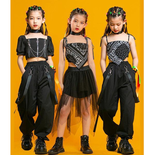 dancewear kids punk hip hop clothing square neck puff sleeve crop t shirt pleated mesh skirt pant for girls jazz dance costume set clothes 2, Blue
dancewear kids punk hip hop clothing square neck puff sleeve crop t shirt pleated mesh skirt pant for girls jazz dance costume set clothes 2, Blue