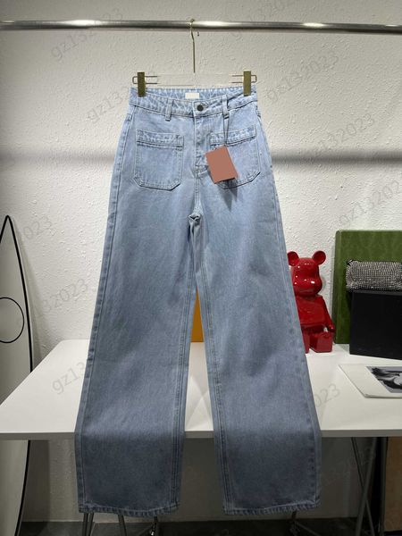 fashion jeans women back letter printing pocket high-waisted denim trousers loose version of straight wide leg pants imported fabric brand j, Blue
fashion jeans women back letter printing pocket high-waisted denim trousers loose version of straight wide leg pants imported fabric brand j, Blue