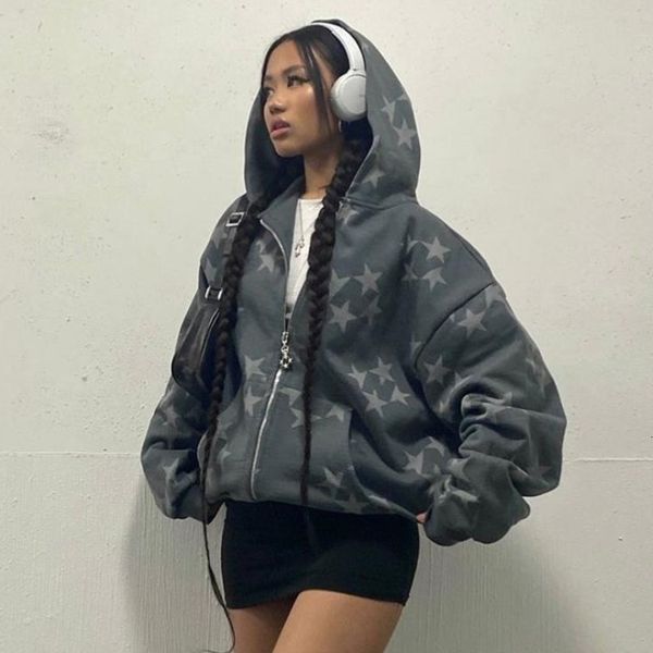 women's hoodies sweatshirts vintage star graphic hoodies jacket y2k oversized long sleeve sweatshirt streetwear fashion harajuku print, Black
women's hoodies sweatshirts vintage star graphic hoodies jacket y2k oversized long sleeve sweatshirt streetwear fashion harajuku print, Black