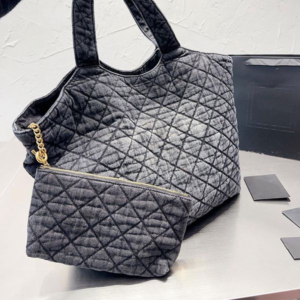 denim gaby tote bag large capacity shopping bags washed jeans handbag purse women shoulder quilted beach bag golden letter rhombic pattern t
denim gaby tote bag large capacity shopping bags washed jeans handbag purse women shoulder quilted beach bag golden letter rhombic pattern t