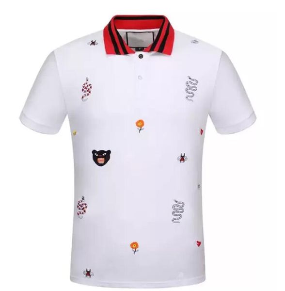 embroidered collar polo shirt men's t-shirt fashion t-shirt designer shirt men's casual short-sleeved shirt, White;black
embroidered collar polo shirt men's t-shirt fashion t-shirt designer shirt men's casual short-sleeved shirt, White;black