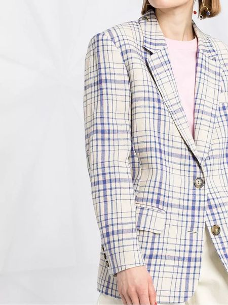 women's suits blazers 2023 women plaid suit blazer coat singlebreasted office wear outwear with pockets 230208, White;black
women's suits blazers 2023 women plaid suit blazer coat singlebreasted office wear outwear with pockets 230208, White;black