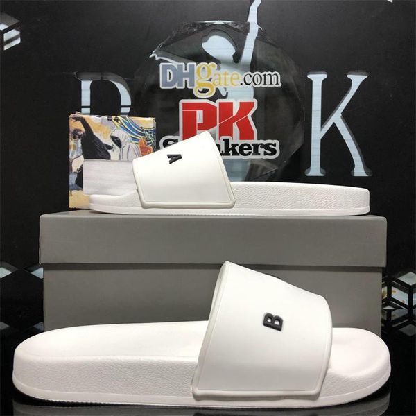 with box mens pantoufle designer rubber slipper womans fashion summer beach outdoor pool slide sandals tripler white soft flat slippe dq, Black
with box mens pantoufle designer rubber slipper womans fashion summer beach outdoor pool slide sandals tripler white soft flat slippe dq, Black