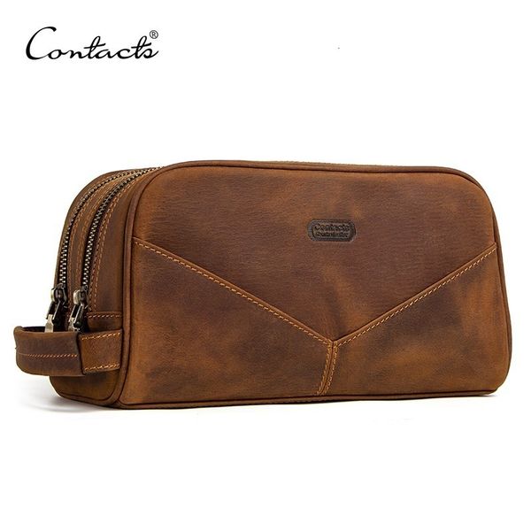 cosmetic bags cases contact's genuine leather cosmetic bag for men vintage crazy horse leather man make up bags small travel bags male
cosmetic bags cases contact's genuine leather cosmetic bag for men vintage crazy horse leather man make up bags small travel bags male