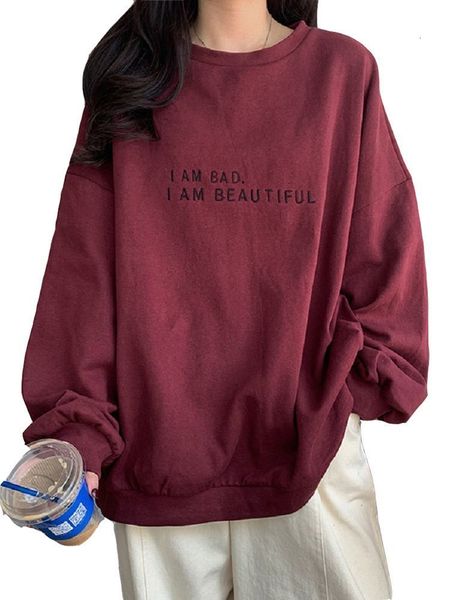 women s hoodies sweatshirts long sleeve korean style autumn female casual sweatshit fashion women round neck loose letter leisure spring 230, Black
women s hoodies sweatshirts long sleeve korean style autumn female casual sweatshit fashion women round neck loose letter leisure spring 230, Black