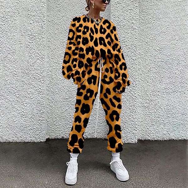 women's hoodies sweatshirts autumn women two piece set long sleeve pullover tracksuits spring leopard print sweatshirt jogger pants sui, Black
women's hoodies sweatshirts autumn women two piece set long sleeve pullover tracksuits spring leopard print sweatshirt jogger pants sui, Black