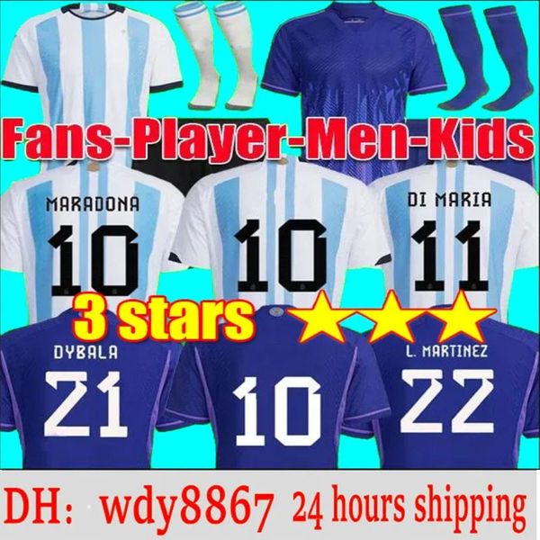 3 stars argentina soccer jerseys 3xl 4xl men women kids kit 2022 player version long sleeve maradona j.alvarez de paul 2023 di maria footbal, Black;yellow
3 stars argentina soccer jerseys 3xl 4xl men women kids kit 2022 player version long sleeve maradona j.alvarez de paul 2023 di maria footbal, Black;yellow
