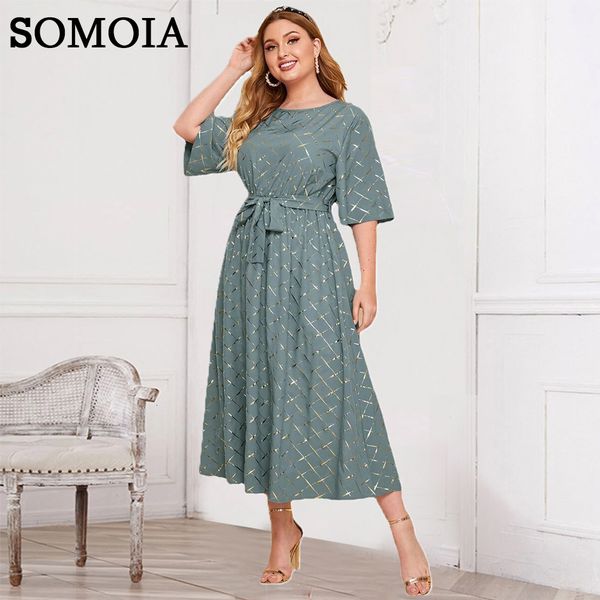 plus size dresses somoia plus size women's summer blue round neck bronzing formal dress wedding dinner party dresses wholesale drop 230, Black
plus size dresses somoia plus size women's summer blue round neck bronzing formal dress wedding dinner party dresses wholesale drop 230, Black