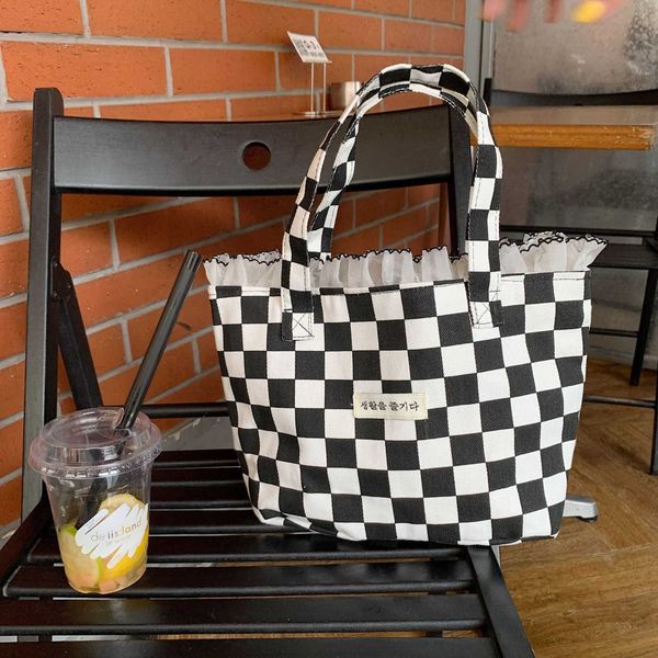 canvas lace women's bag convenient large capacity handbags retro check buckle shoulder bags for women 2022
canvas lace women's bag convenient large capacity handbags retro check buckle shoulder bags for women 2022