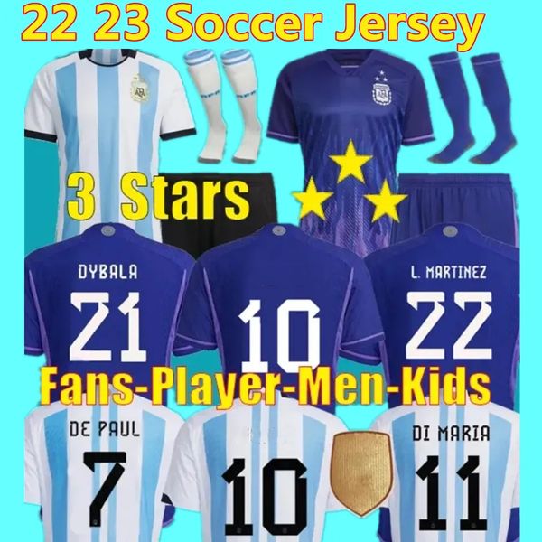 3 stars argentinas soccer jerseys 22 23 home away j.alvarez football shirts 2022 dybala de paul di maria national team maradona men kids kit, Black;yellow
3 stars argentinas soccer jerseys 22 23 home away j.alvarez football shirts 2022 dybala de paul di maria national team maradona men kids kit, Black;yellow