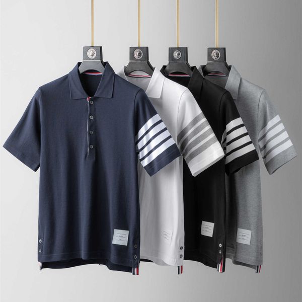 t-shirts tom tee brown short sleeve round neck 23ss stripe leisure casual fashion designer classic polo shirt summer new tb yarn dyed men�, White;black
t-shirts tom tee brown short sleeve round neck 23ss stripe leisure casual fashion designer classic polo shirt summer new tb yarn dyed men�, White;black