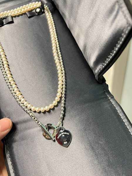 pearl heart pendant necklace gold torque bangle pendant necklace set double layer fine jewelry chain bangle link chains love designer fashio, Silver
pearl heart pendant necklace gold torque bangle pendant necklace set double layer fine jewelry chain bangle link chains love designer fashio, Silver