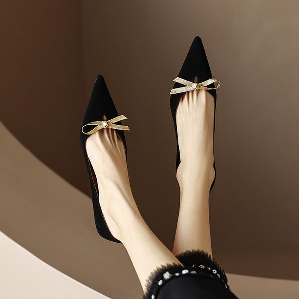 genuine leather single shoes women fashion pointed toe sheepskin wedding bridal pumps lady dress shoe, Black
genuine leather single shoes women fashion pointed toe sheepskin wedding bridal pumps lady dress shoe, Black