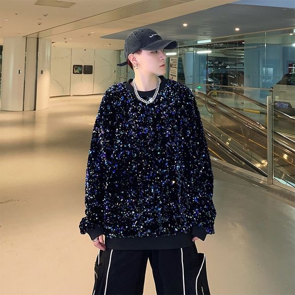 men s hoodies sweatshirts twinkling colors sequins reflective hip hop pullovers singer stage streetwear christmas party 230208, Black
men s hoodies sweatshirts twinkling colors sequins reflective hip hop pullovers singer stage streetwear christmas party 230208, Black