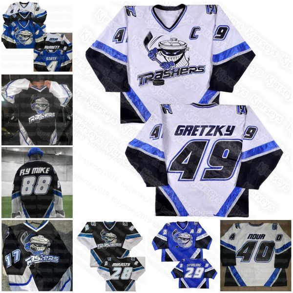 cobranded danbury trashers hockey jersey mike rupp brent gretzky brad wingfield scott stirling jon mirasty mike bayrack galante luke sellars, Black;red
cobranded danbury trashers hockey jersey mike rupp brent gretzky brad wingfield scott stirling jon mirasty mike bayrack galante luke sellars, Black;red