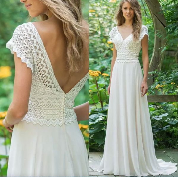 elegant beach a-line wedding dresses gowns cap sleeve applique lace applique bodice simple bohemian boho bridal gown for women formal dress, White
elegant beach a-line wedding dresses gowns cap sleeve applique lace applique bodice simple bohemian boho bridal gown for women formal dress, White