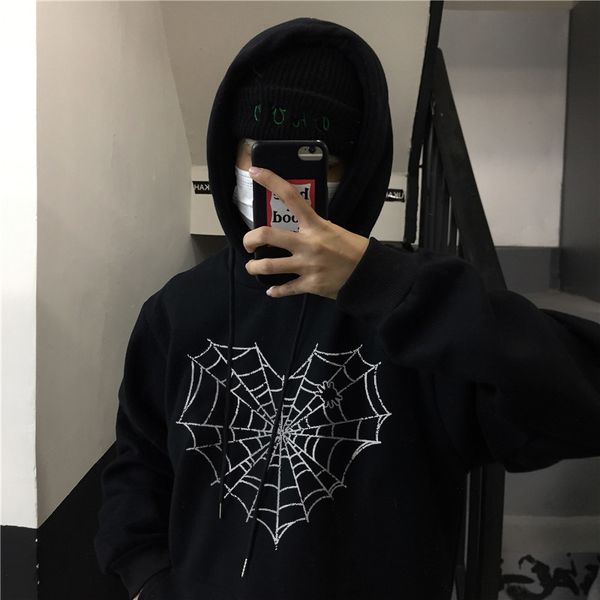 men s hoodies sweatshirts hip hop streetwear man clothing casual punk oversized men spider web grunge gothic hooded 230208, Black
men s hoodies sweatshirts hip hop streetwear man clothing casual punk oversized men spider web grunge gothic hooded 230208, Black