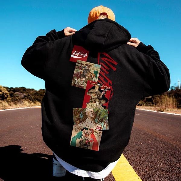 men s hoodies sweatshirts 2023 couple sweatshirt and women s harajuku street leisure spring autumn american hip hop 230208, Black
men s hoodies sweatshirts 2023 couple sweatshirt and women s harajuku street leisure spring autumn american hip hop 230208, Black