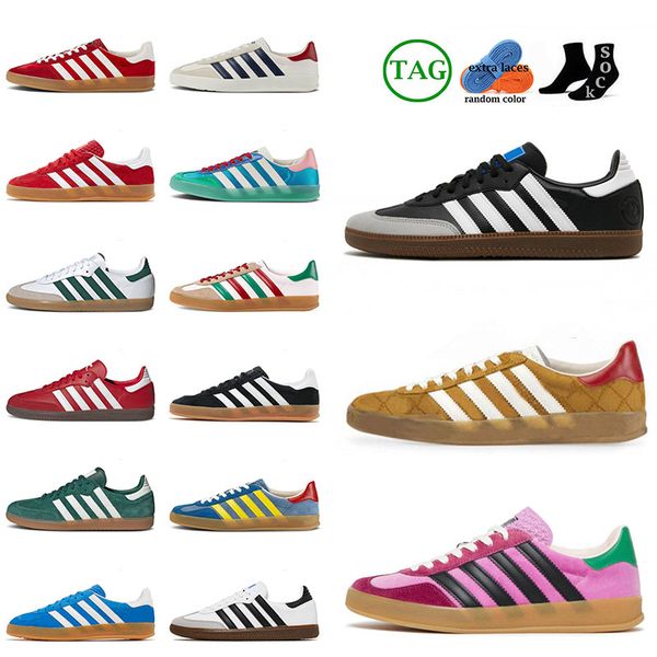 2023 designer gazelles casual shoes pink velvet monogram gazelle vegan black white green suede lafc linen gum grey bliss orange men women sa
2023 designer gazelles casual shoes pink velvet monogram gazelle vegan black white green suede lafc linen gum grey bliss orange men women sa