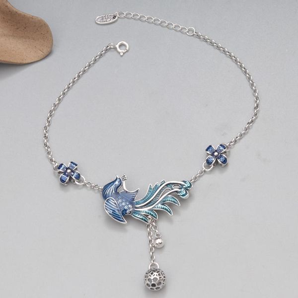 anklets ethnic peacock flower foot chain anklets for women vintage 925 sterling silver enamel anklet bracelet foot jewelry wholesale 230209, Red;blue
anklets ethnic peacock flower foot chain anklets for women vintage 925 sterling silver enamel anklet bracelet foot jewelry wholesale 230209, Red;blue