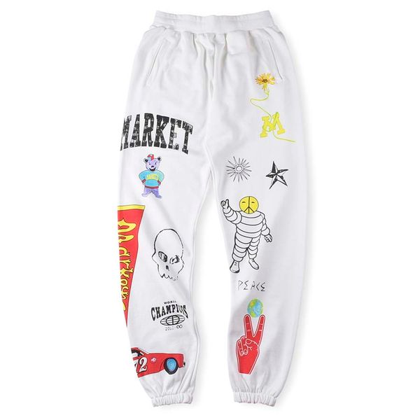 white sweatpants pants doodle men women hip hop letter printed leggings joggers drawstring trousers, Black;brown
white sweatpants pants doodle men women hip hop letter printed leggings joggers drawstring trousers, Black;brown