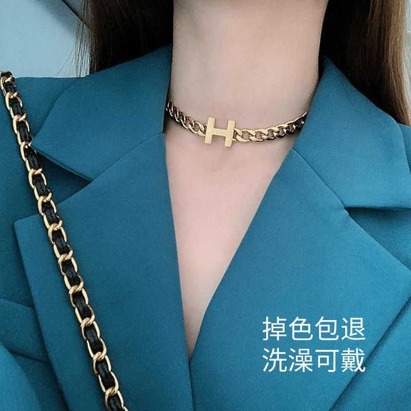 pendant necklaces personality letter h steel necklace net red exaggeration versatile clavicle hip hop short neck chain female, Silver
pendant necklaces personality letter h steel necklace net red exaggeration versatile clavicle hip hop short neck chain female, Silver