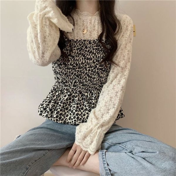 women s blouses shirts mori girl style o neck lace print patchwork flare sleeve women blouse hollow out folds pullover french long inside 23, White
women s blouses shirts mori girl style o neck lace print patchwork flare sleeve women blouse hollow out folds pullover french long inside 23, White