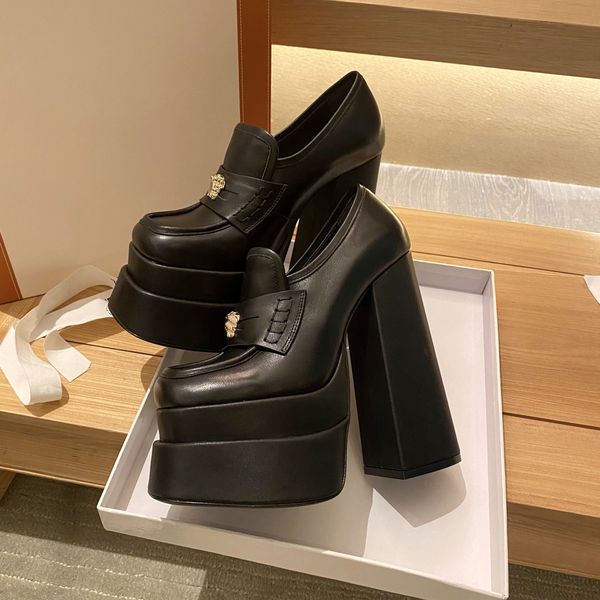 womens aevitas platform loafers boots designer heel pumps laofer shoes fashion sheepskin leather boot shoe size 35-42, Black
womens aevitas platform loafers boots designer heel pumps laofer shoes fashion sheepskin leather boot shoe size 35-42, Black