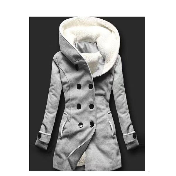 women's hoodies sweatshirts fleece double breasted hoodie medium length women winter coat in solid color 230209, Black
women's hoodies sweatshirts fleece double breasted hoodie medium length women winter coat in solid color 230209, Black