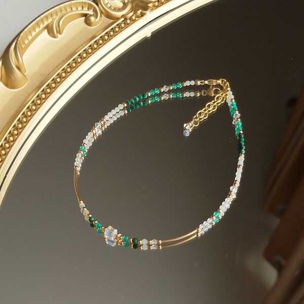 anklets lii ji anklet jade clear quartz moonstone malachite green onyx rose quartz 14k gold filled austia crystal hande jewelry 230209, Red;blue
anklets lii ji anklet jade clear quartz moonstone malachite green onyx rose quartz 14k gold filled austia crystal hande jewelry 230209, Red;blue