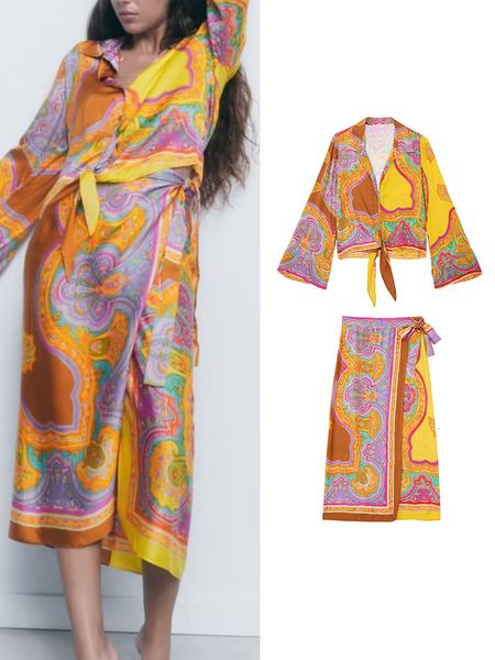 two piece dress traf 2 set women summer bow and sarong skirts elegant printed suits long sleeve casual turn down collar shirts 230209, White
two piece dress traf 2 set women summer bow and sarong skirts elegant printed suits long sleeve casual turn down collar shirts 230209, White