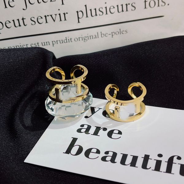fashion exquisite wedding ring for womens and men popular brand letter designer ring 18k gold plated classic quality jewelry accessories sel, Silver
fashion exquisite wedding ring for womens and men popular brand letter designer ring 18k gold plated classic quality jewelry accessories sel, Silver