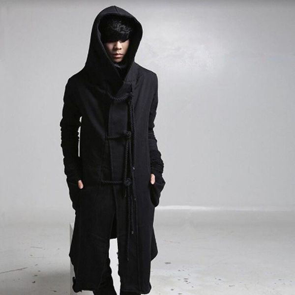 men s hoodies sweatshirts winter men linen rope button hip hop long hoodie gothic hooded cloak nightclub dj singer punk rock stage costume f, Black
men s hoodies sweatshirts winter men linen rope button hip hop long hoodie gothic hooded cloak nightclub dj singer punk rock stage costume f, Black