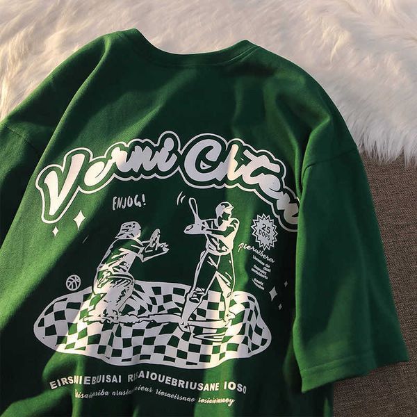 women's t-shirt green white american baseball printed short sleeved t-shirts men and summer 2022 round neck ins y2302
women's t-shirt green white american baseball printed short sleeved t-shirts men and summer 2022 round neck ins y2302
