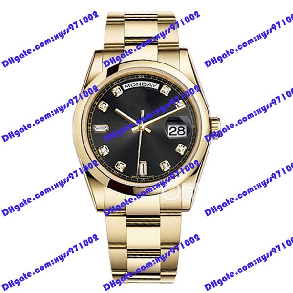 high-quality asian 2813 automatic watch 118208 men's watch 36mm black diamonds dial women's watch gold stainless steel strap sapph, Slivery;brown
high-quality asian 2813 automatic watch 118208 men's watch 36mm black diamonds dial women's watch gold stainless steel strap sapph, Slivery;brown